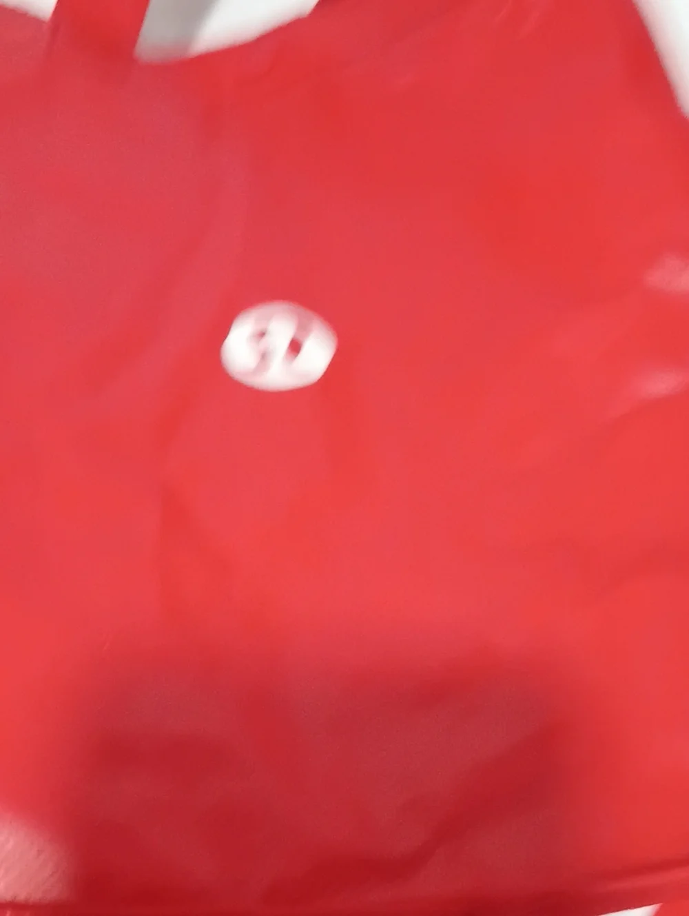 Lululemon Athletica Resuable Red Tote with Logo
